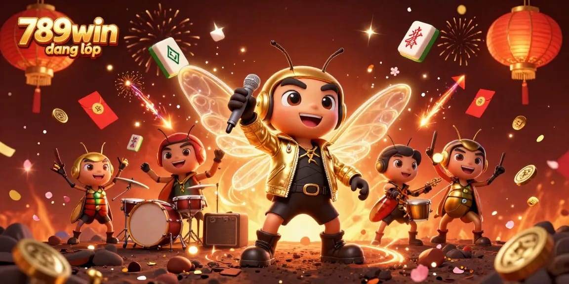 Engage in fun with 789win đăng nhập featuring a lively casino scene filled with colorful characters and game elements.