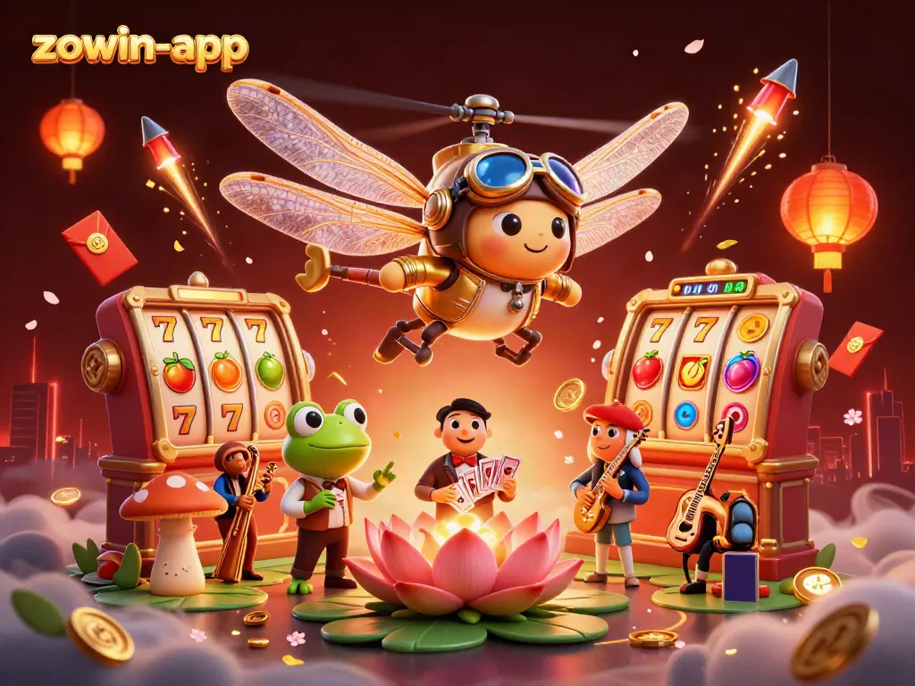 Engage with zowin-app to enjoy thrilling slot action amidst vibrant casino elements.