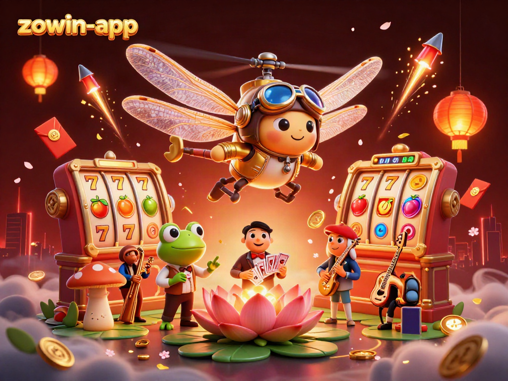 Engage with zowin-app to enjoy thrilling slot action amidst vibrant casino elements.