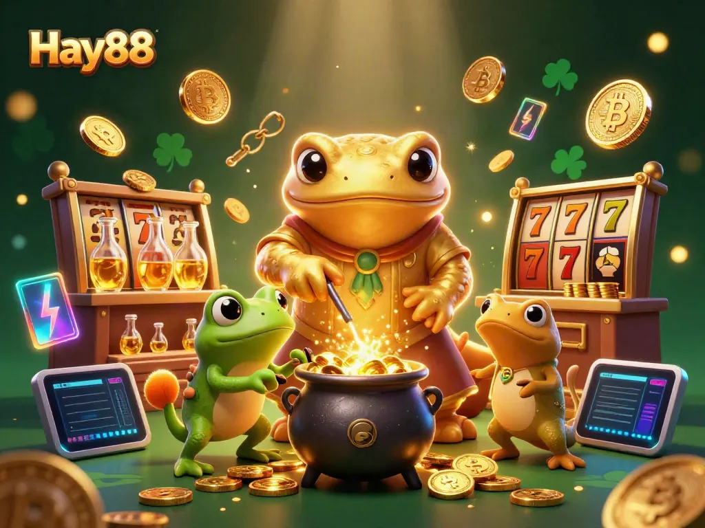 Experience Hay88 with exciting jackpots, golden coins, and vibrant 3D gaming elements.