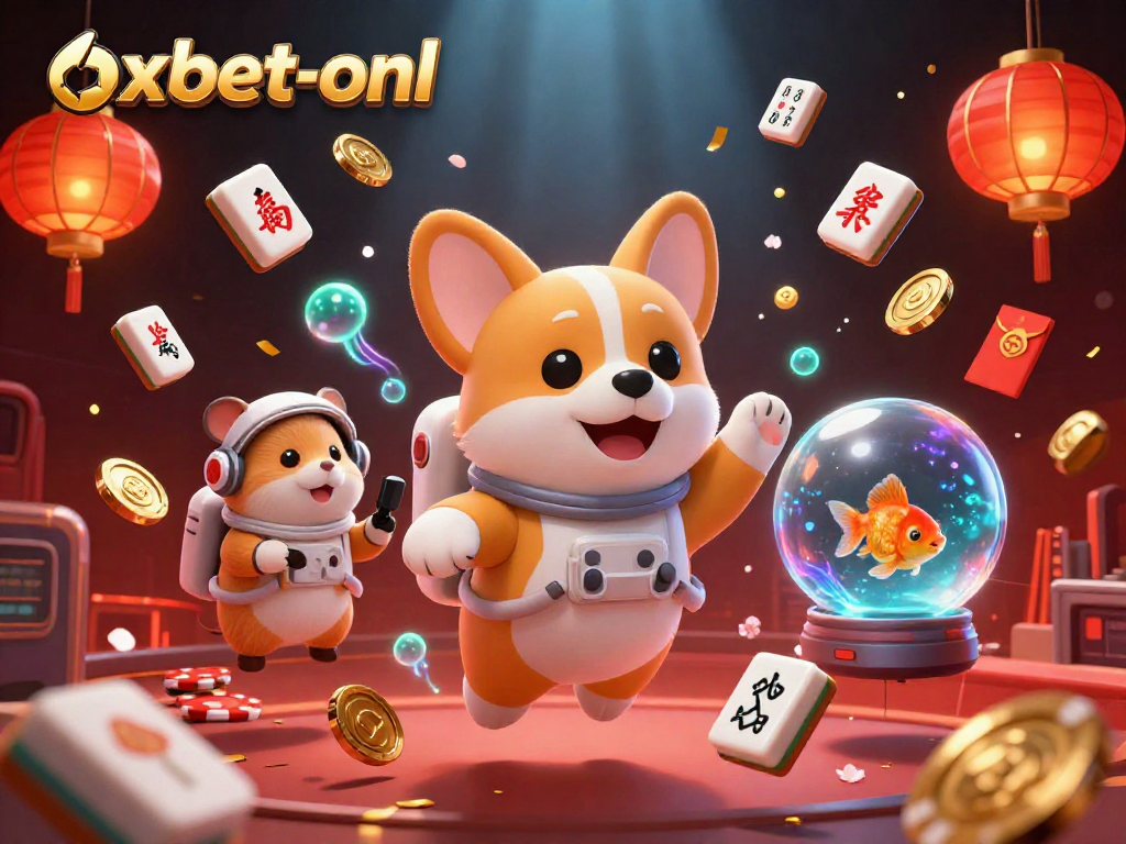 Experience dynamic gameplay at oxbet-onl with a thrilling casino scene featuring floating characters and decorations.