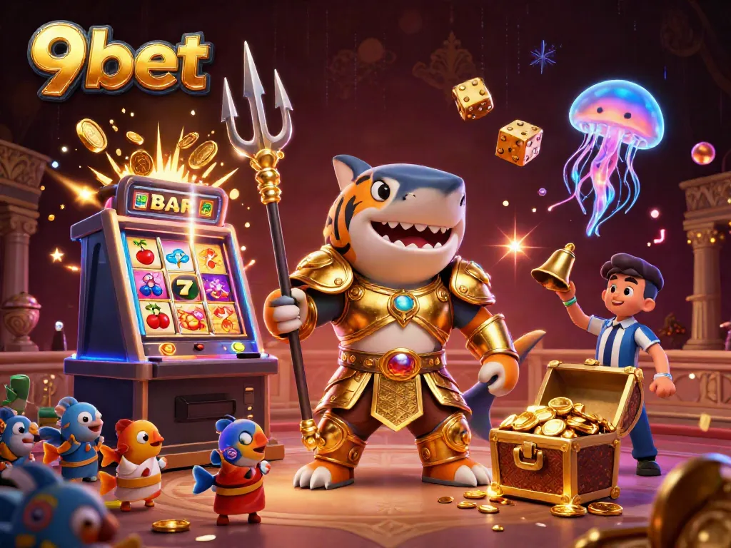 Join the excitement at 9bet with the thrilling underwater colosseum casino scene.