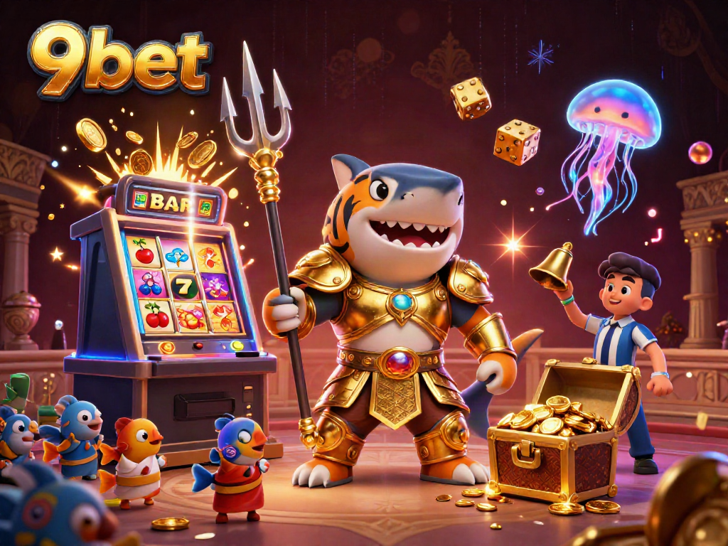 Join the excitement at 9bet with the thrilling underwater colosseum casino scene.