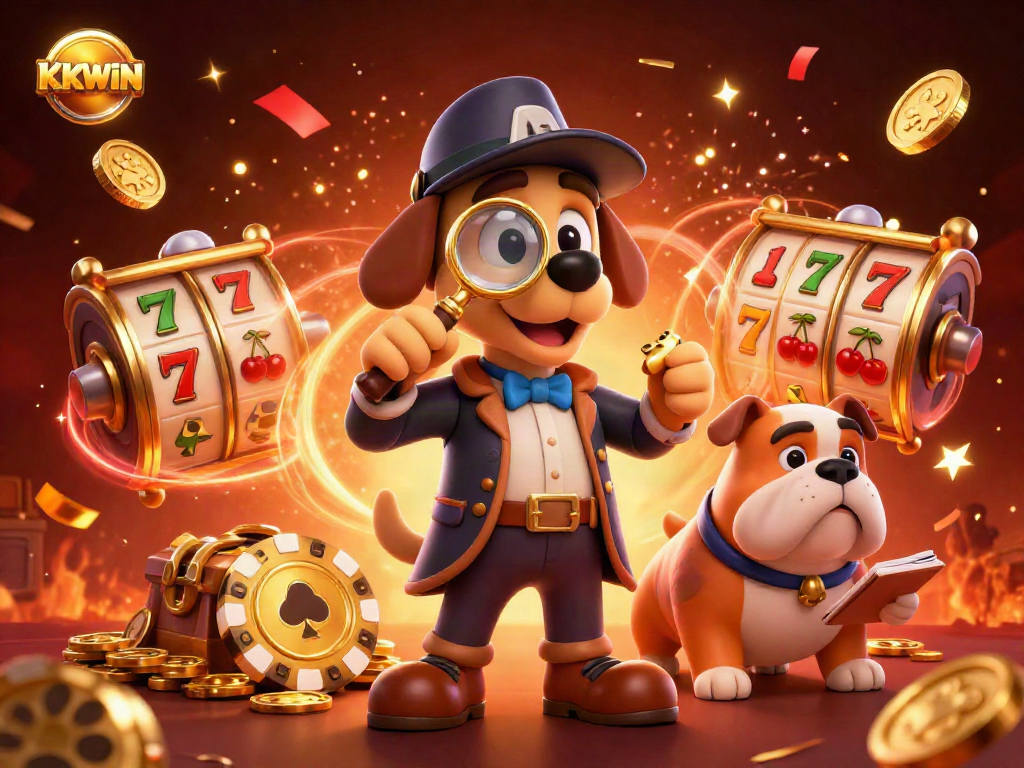 Join KKWIN for a thrilling treasure hunt in the vibrant casino world, full of slots and excitement.