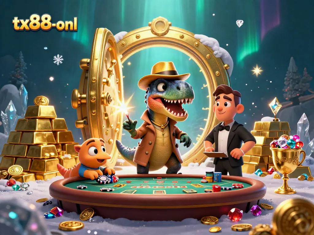 Experience thrilling action at the tx88-onl casino featuring a velociraptor card counter.