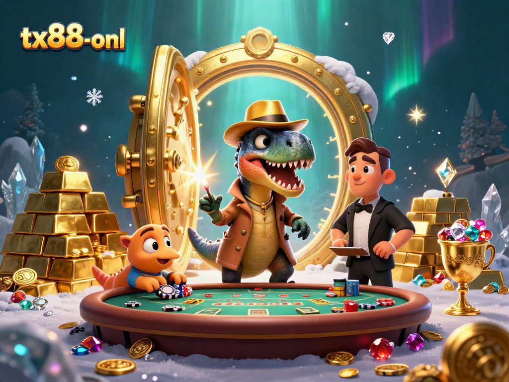 Experience thrilling action at the tx88-onl casino featuring a velociraptor card counter.