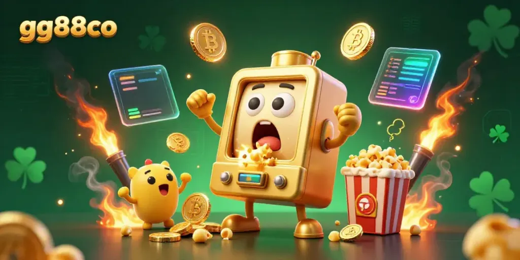 Experience the thrill of gg88co as a golden slot machine celebrates a jackpot.