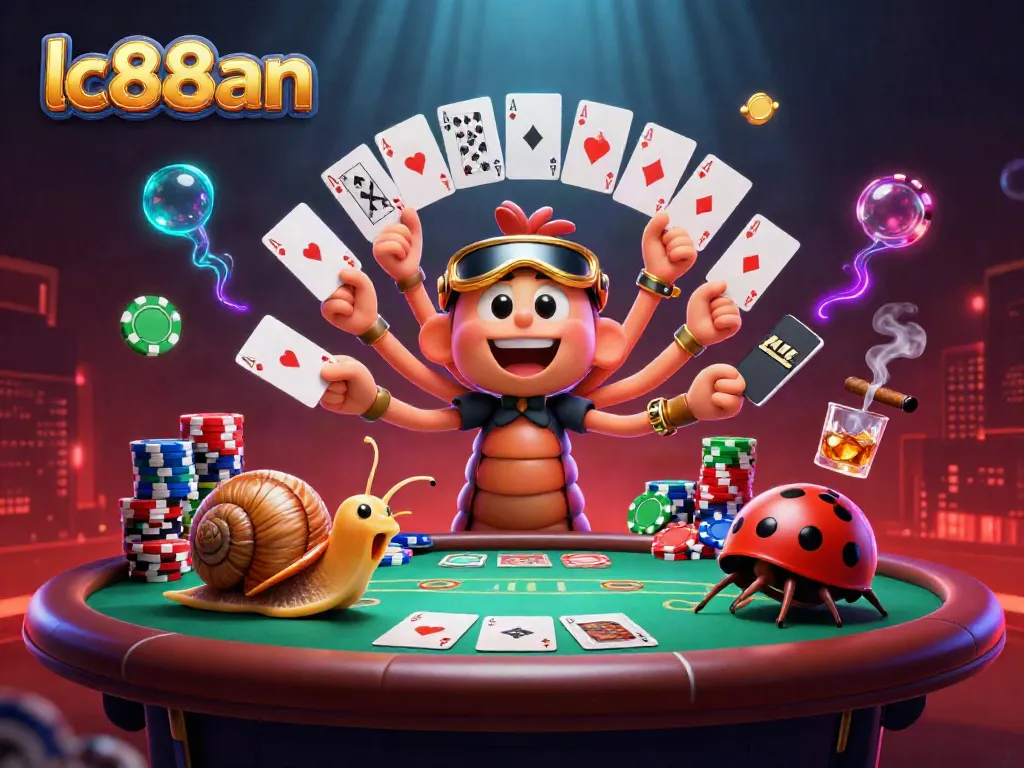 Experience thrilling gameplay at lc88an with animated dealers and vibrant casino elements.