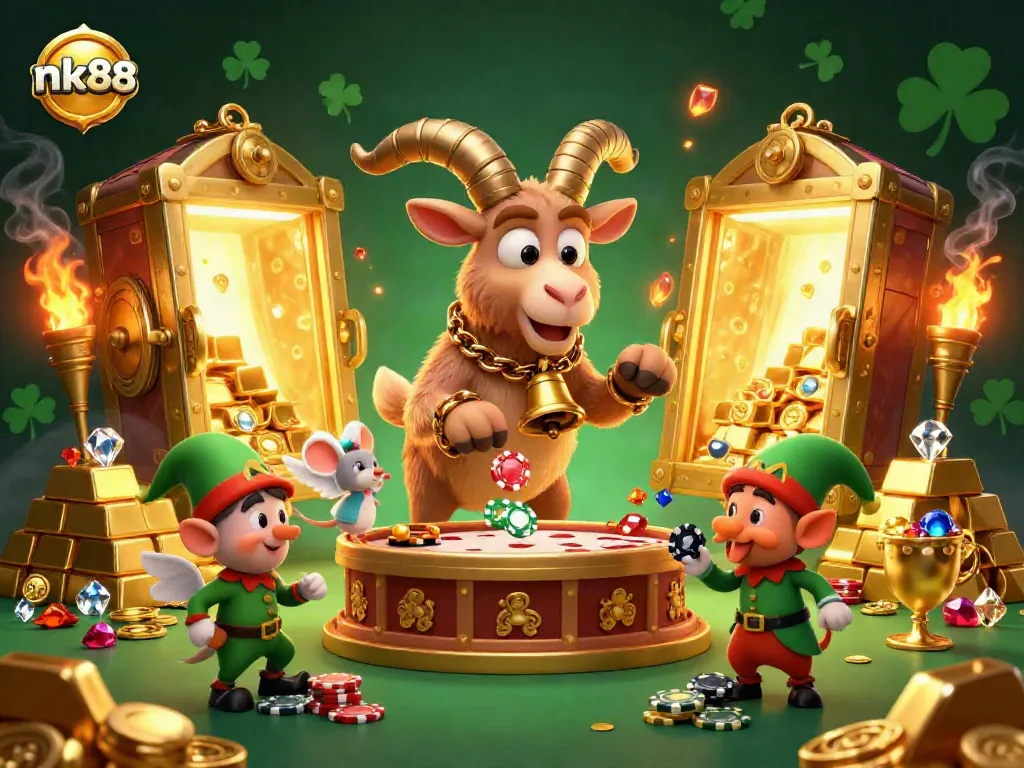 Engage with nk88's thrilling holiday-themed casino, where festive characters bring luck and excitement.