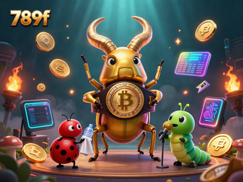 Experience thrilling 789f gameplay with dynamic cartoon characters and glowing crypto elements
