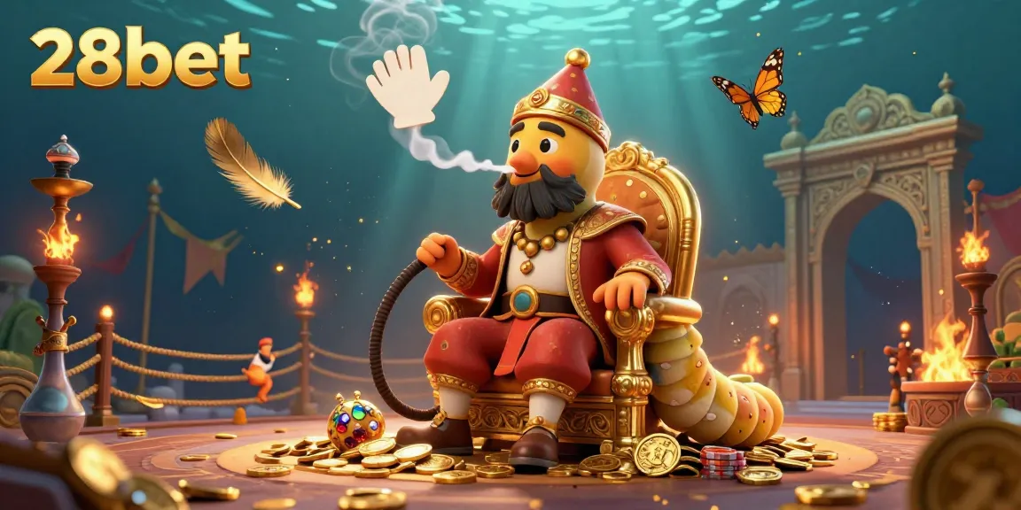 Experience exhilarating poker thrills with 28bet in a stunning 3D casino scene featuring vibrant characters and action.