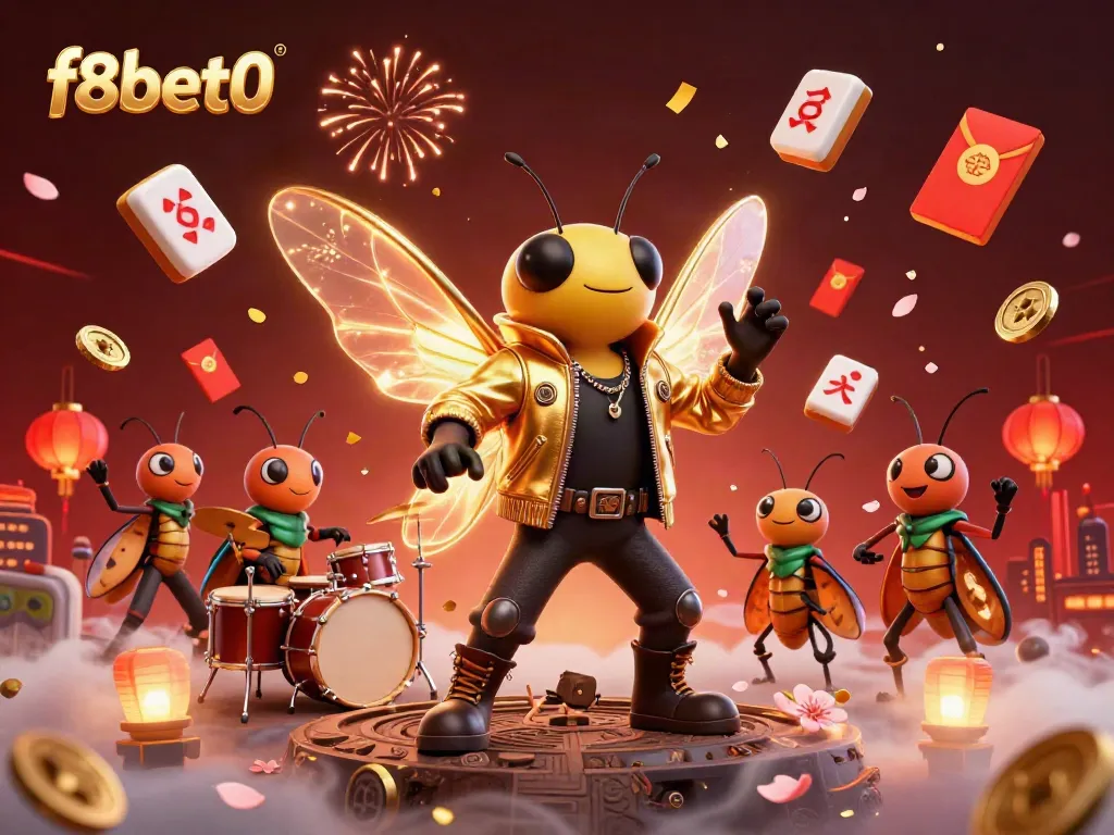 Experience the thrilling action of f8bet0 with a vibrant casino-themed illustration showcasing dynamic characters and elements.