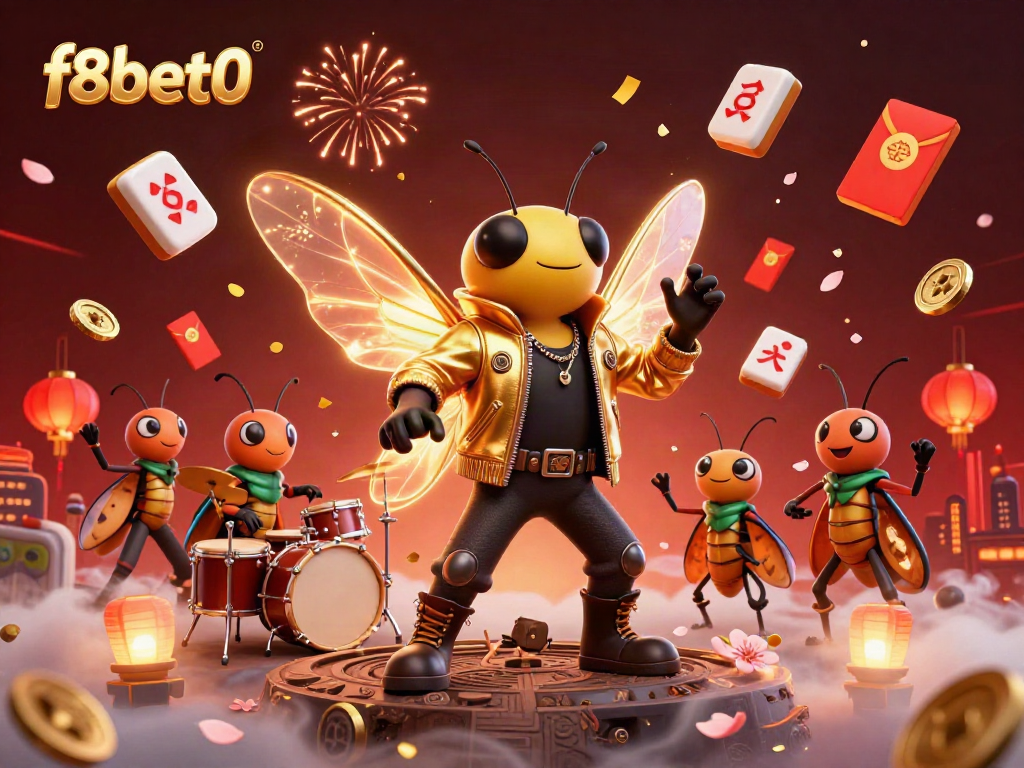 Experience the thrilling action of f8bet0 with a vibrant casino-themed illustration showcasing dynamic characters and elements.