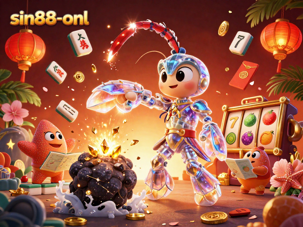 Engage in thrilling gaming at sin88-onl with vibrant slot reels, exciting fruit symbols, and dynamic casino action.
