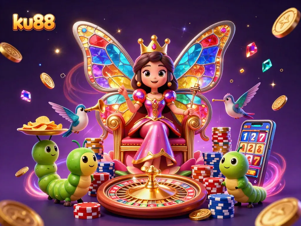 Win big with ku88 at this vibrant online casino featuring colorful gaming elements.