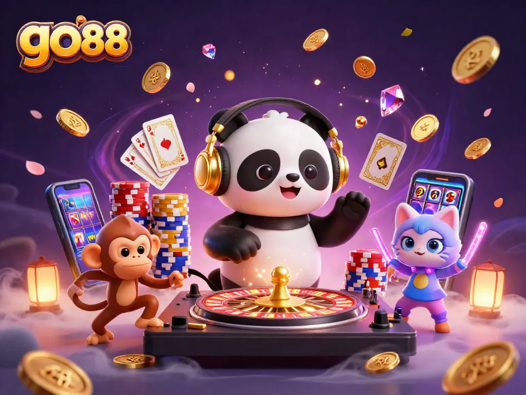 Trải nghiệm GO 88 với DJ gấu panda, khỉ nhảy múa và mèo trong bữa tiệc casino