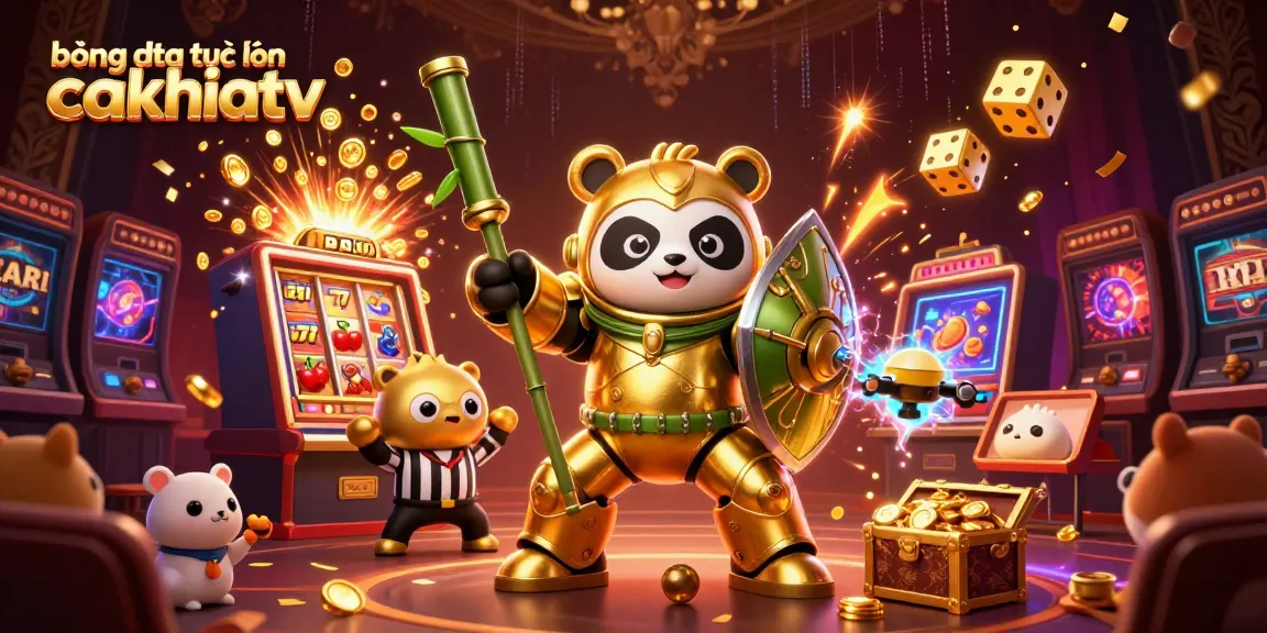 Engage with bóng đá trực tuyến cakhiatv in a dynamic casino-themed 3D illustration showcasing vibrant characters and gambling elements.